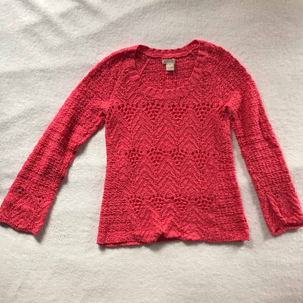Lucky Brand coral sweater